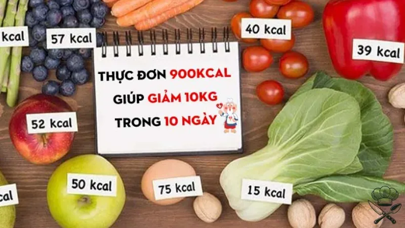 Cách xây dựng thực đơn 900kcal giảm 10kg trong 10 ngày 1