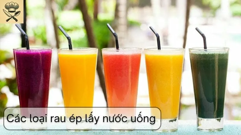 Hướng dẫn chi tiết cách làm các loại rau ép lấy nước uống