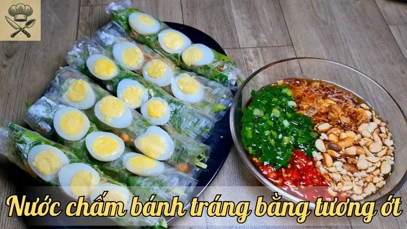 Cách làm nước chấm bánh tráng bằng tương ớt đơn giản tại nhà