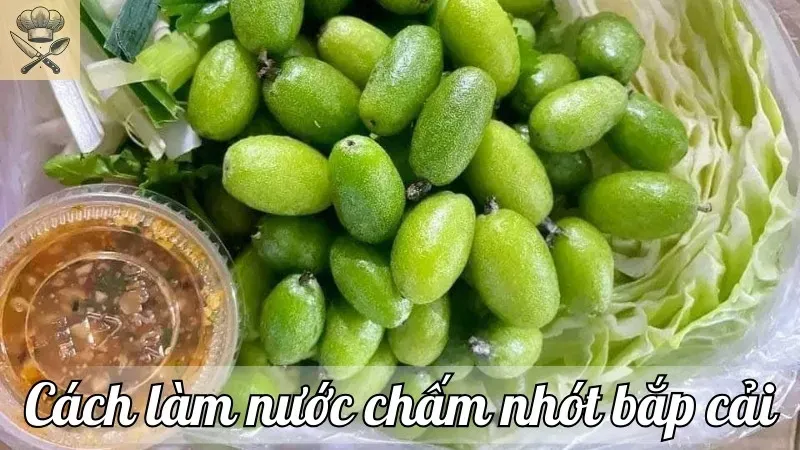 Công thức pha nước chấm nhót bắp cải đơn giản cực ngon