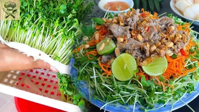 Hướng dẫn làm nước sốt bò trộn rau mầm đơn giản tại nhà 3