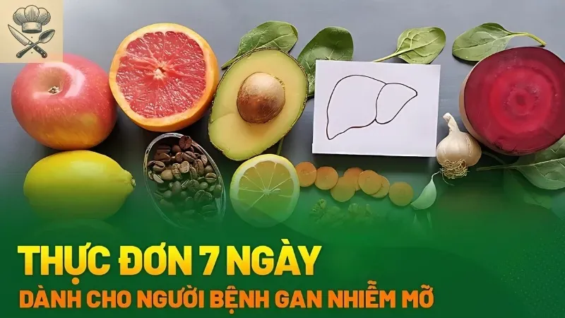 Thực đơn 1 tuần giúp người bị gan nhiễm mỡ hồi phục nhanh chóng