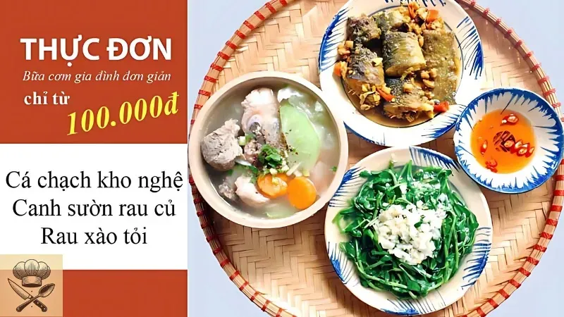Cách lập thực đơn 100k cho 4 người đảm bảo ngon miệng
