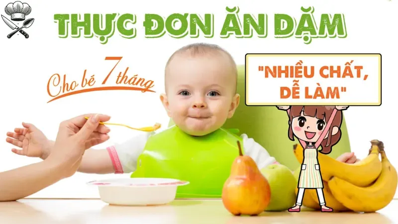 Thực đơn ăn dặm cho bé 7 tháng nên bắt đầu từ đâu? 1