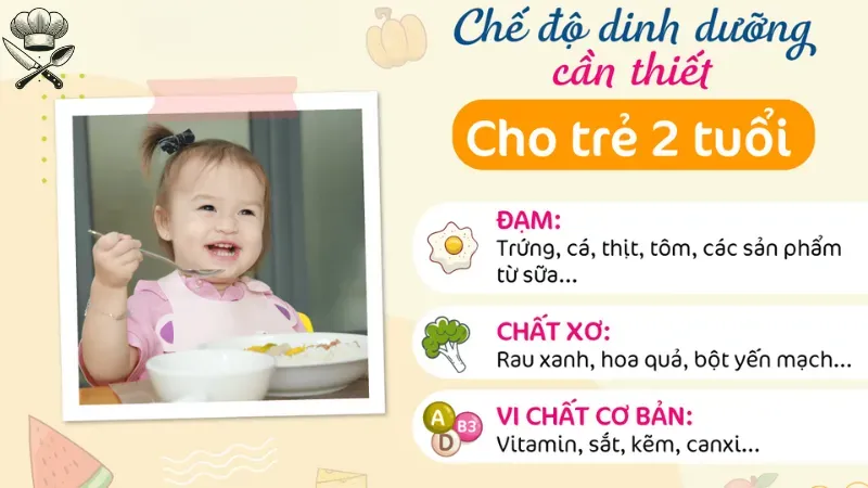 Thực đơn cho bé 2 tuổi giúp phát triển chiều cao vượt trội 1