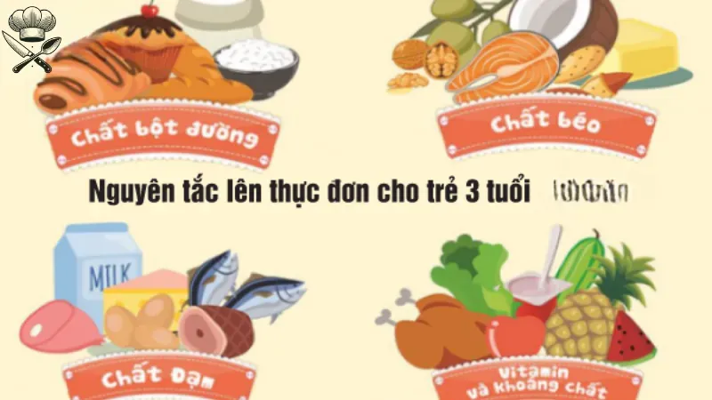 Thực đơn cho bé 3 tuổi - Làm sao để trẻ ăn uống lành mạnh? 1