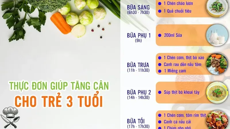 Thực đơn cho bé 3 tuổi - Làm sao để trẻ ăn uống lành mạnh? 2