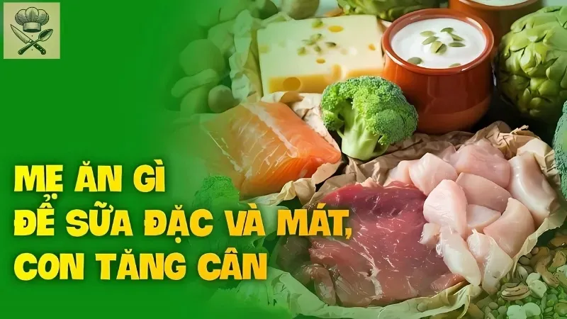 Thực đơn dinh dưỡng cho mẹ sau sinh giúp bé tăng cân an toàn