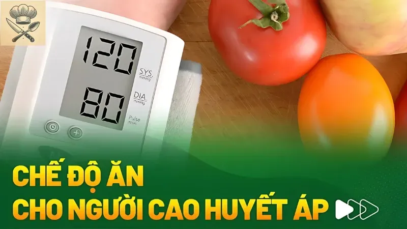 Thực đơn giàu dinh dưỡng dành cho người cao huyết áp