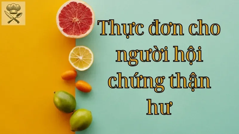 Gợi ý thực đơn ngon miệng và lành mạnh cho người bệnh thận hư