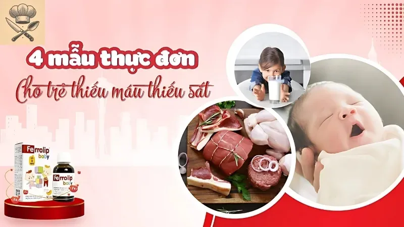 Thực đơn dinh dưỡng cho trẻ thiếu máu thiếu sắt: Mẹ cần biết gì?