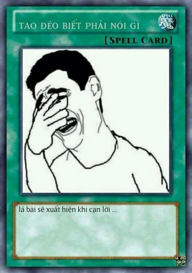 Chơi bài meme yugioh cùng bạn bè để có những khoảnh khắc vui nhộn.