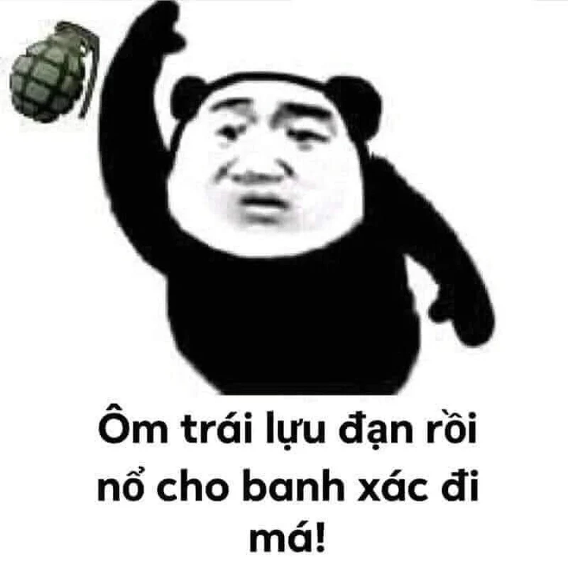 Thả tim với meme gấu trúc ok siêu ngầu!