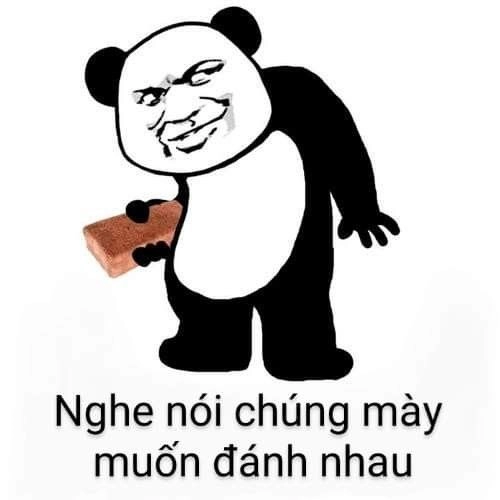 Meme đánh nhau cute dễ thương, mang đến tiếng cười vui nhộn.