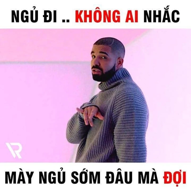 Ảnh meme chúc ngủ ngon dễ thương giúp bạn thư giãn trước khi đi ngủ.