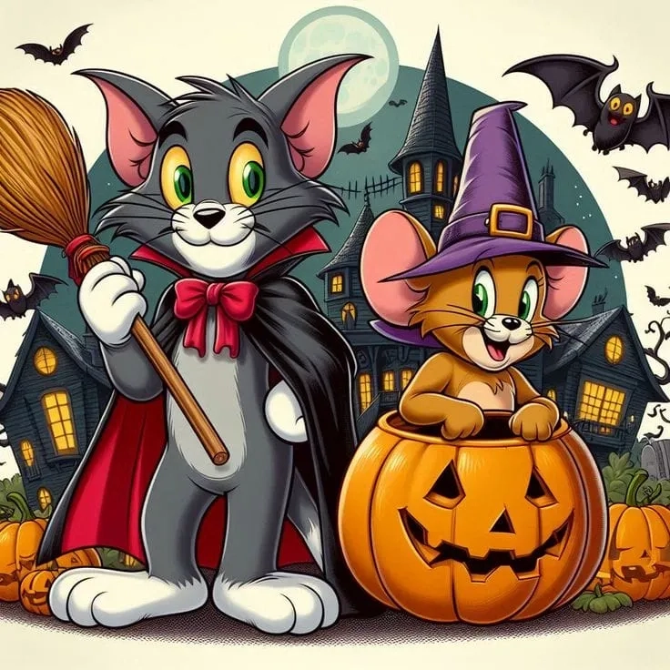 Đón Tết thật vui với tom and jerry avatar meme tết dễ thương.