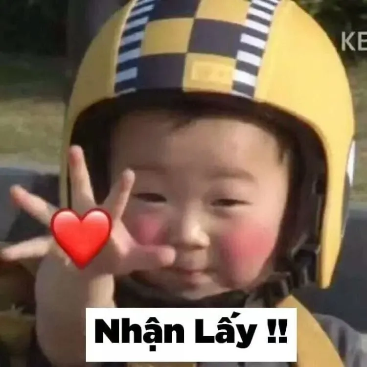 Gửi lời yêu thương qua ảnh meme i love you đáng yêu.