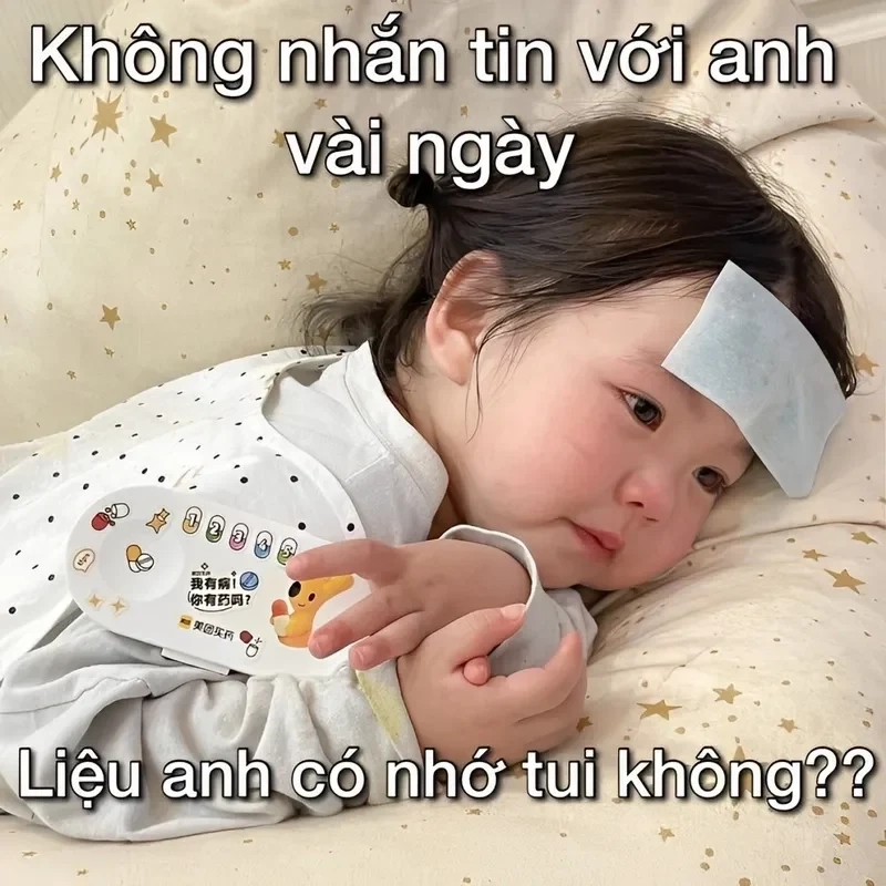 Meme nhớ bạn ngọt ngào và dễ thương, ai cũng muốn chia sẻ.