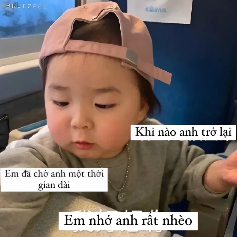 Ảnh meme nhớ ny dễ thương là cách tuyệt vời để thể hiện sự nhớ nhung.