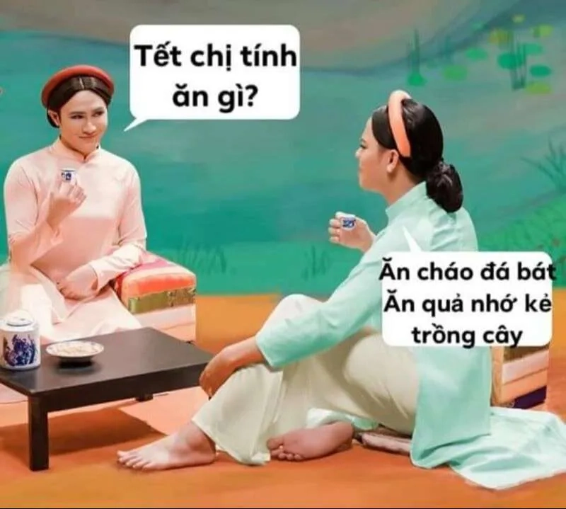 Avatar tết meme con mèo dễ thương là lựa chọn hoàn hảo cho ngày đầu năm mới!