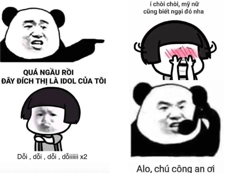 Gấu meme trung quốc cực kỳ dễ thương và hài hước, ai cũng phải cười.