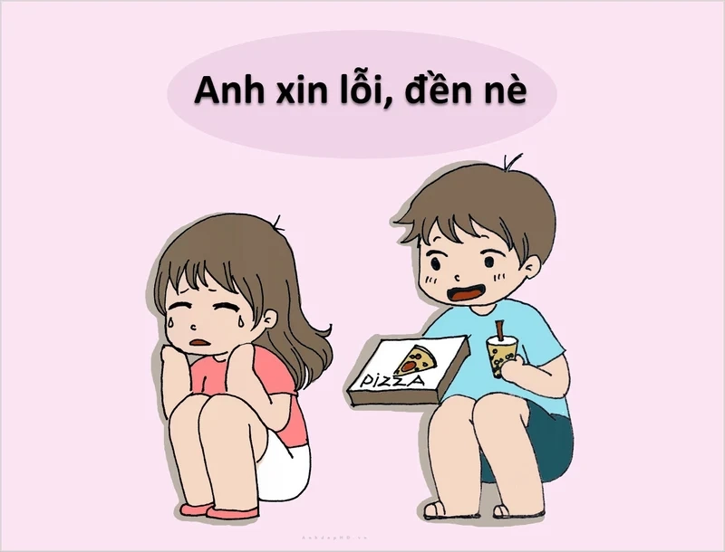 Meme mèo xin lỗi người yêu với vẻ mặt đáng yêu chắc chắn sẽ làm tan chảy trái tim đối phương.