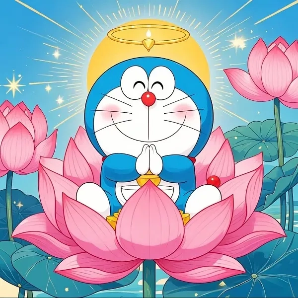 Hình nền doraemon cute, điểm xuyến dễ thương.