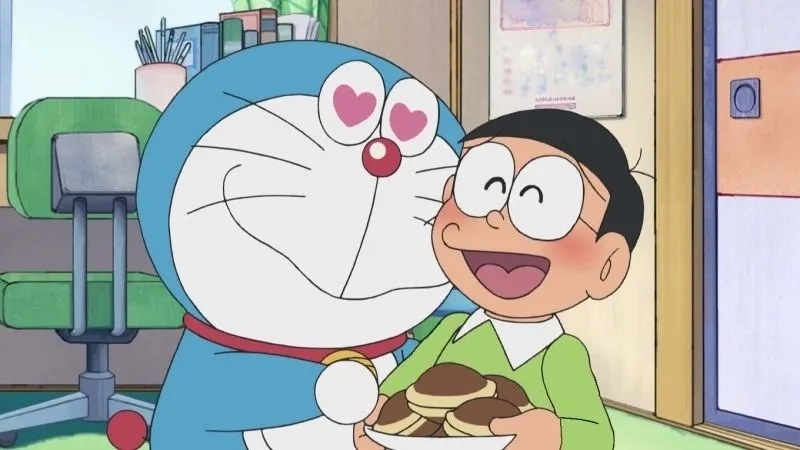 Hình nền doremon và nobita cute, đôi bạn thân đáng yêu.