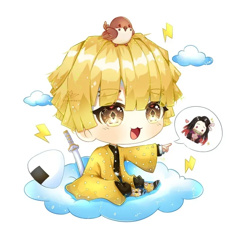 Biến điện thoại của bạn thêm dễ thương với hình nền zenitsu chibi.