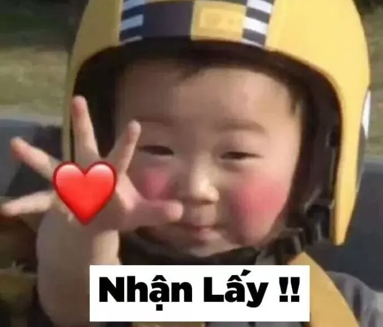 Đừng bỏ qua meme tặng trái tim, ngọt ngào và dễ thương!