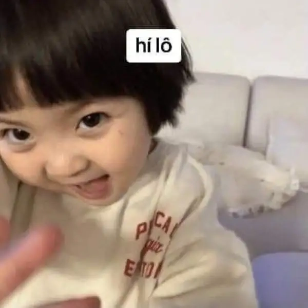 Một hình ảnh meme chào cute giúp bạn thể hiện tình cảm dễ thương!