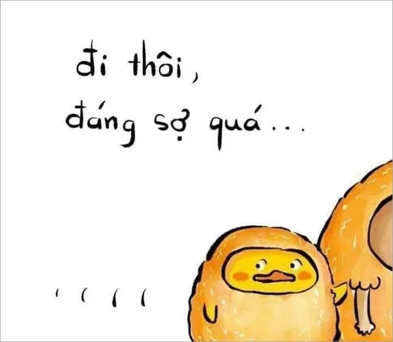 Meme không sợ không sợ thể hiện sự gan dạ hài hước.