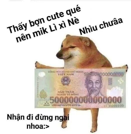 Meme trả tiền hài hước giúp bạn tạo bất ngờ vui vẻ.