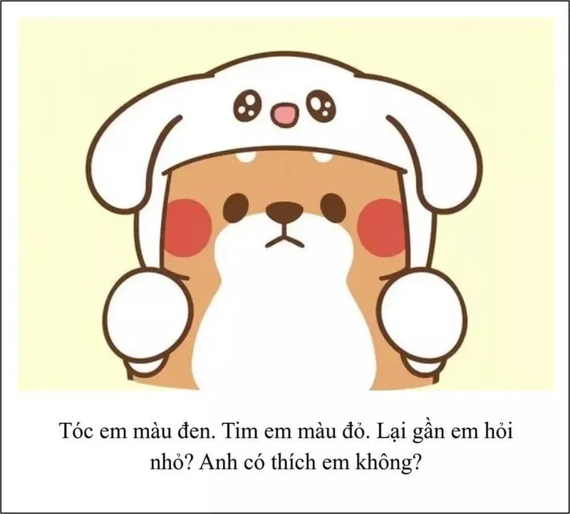 Meme tình yêu to lớn thể hiện tình cảm sâu đậm và chân thành.