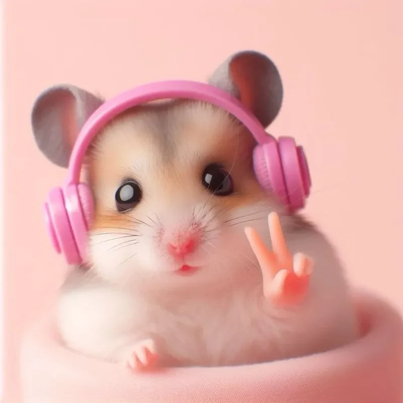 meme chuột hamster cute dễ thương nhưng cũng không kém phần hài hước.