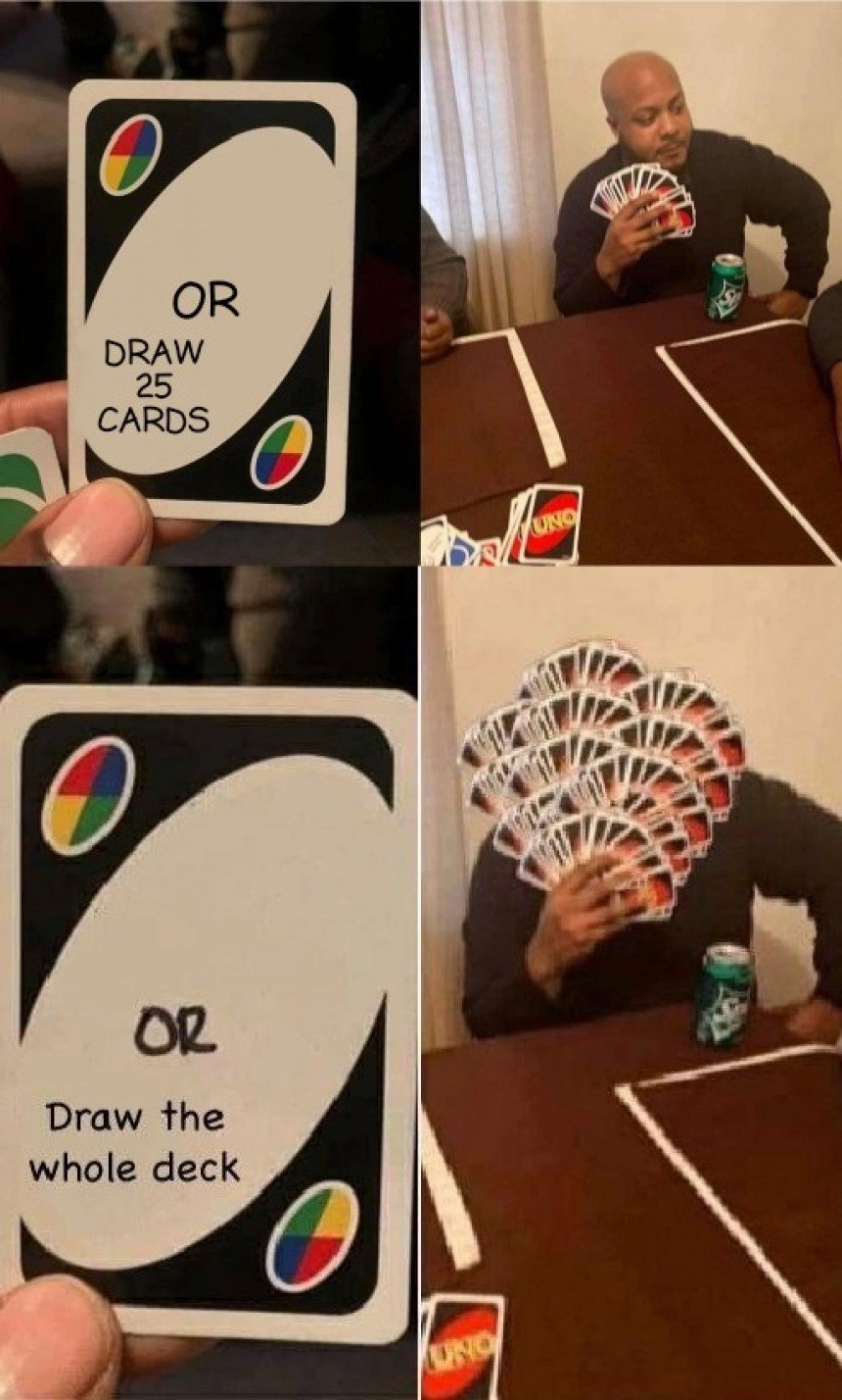 Ultimate uno reverse card meme khiến mỗi ván bài trở nên đầy bất ngờ và hài hước.