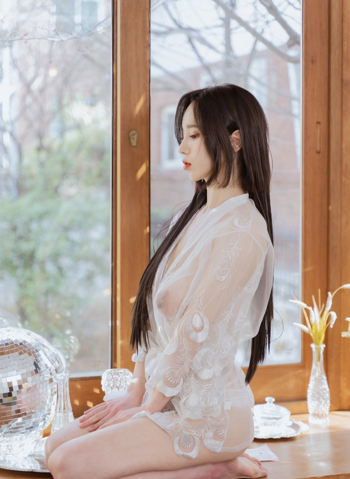 YUNHA tự bóp vú sexy nóng bỏng cuốn hút vú đỏ mão rên vang