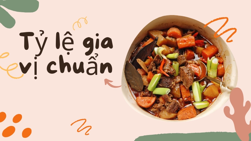 Tỷ lệ gia vị khô cần định lượng chính xác để tránh bị hắc