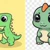 Bộ sưu tập ảnh chibi các loài khủng long dễ thương nhất năm 2026