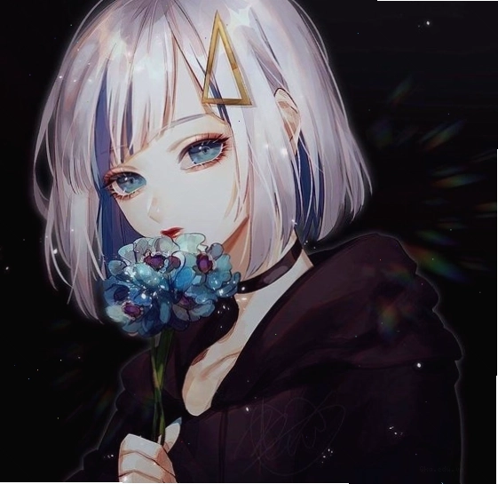 Ảnh anime cô gái tóc ngắn với vẻ đẹp sắc sảo