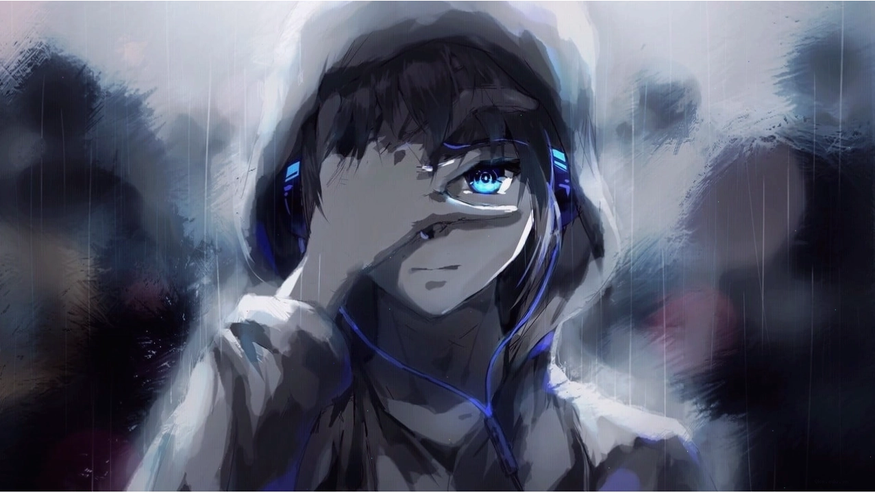 Ảnh anime cô gái với biểu cảm chán nản và mệt mỏi