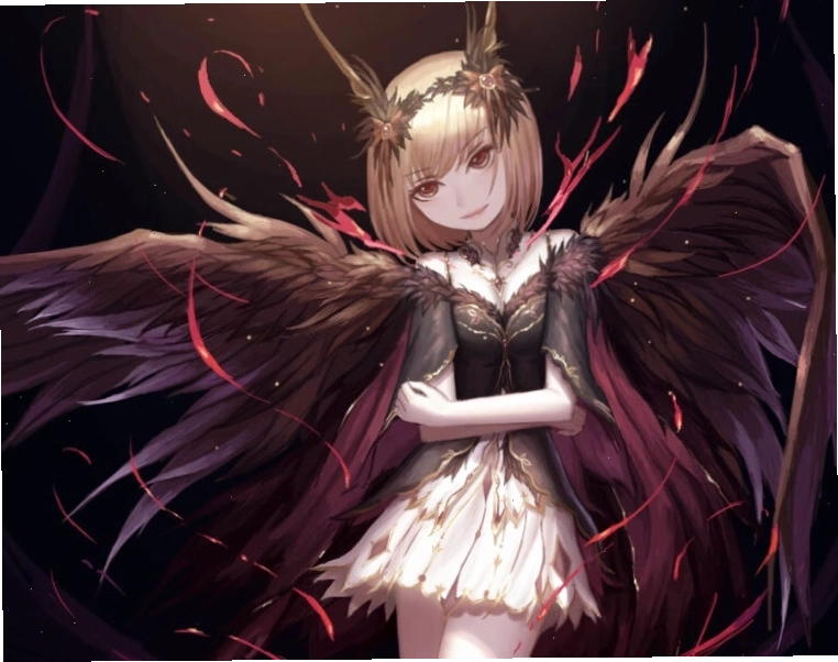 Ảnh anime nữ ác quỷ xinh đẹp với phong cách gothic bí ẩn