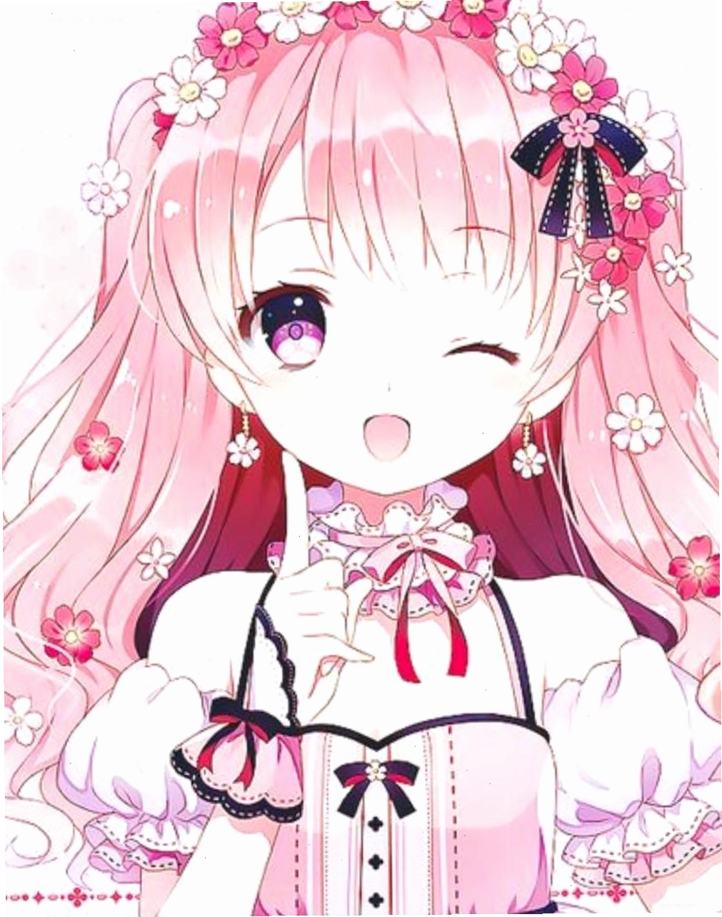 Ảnh avatar anime mau hong cute