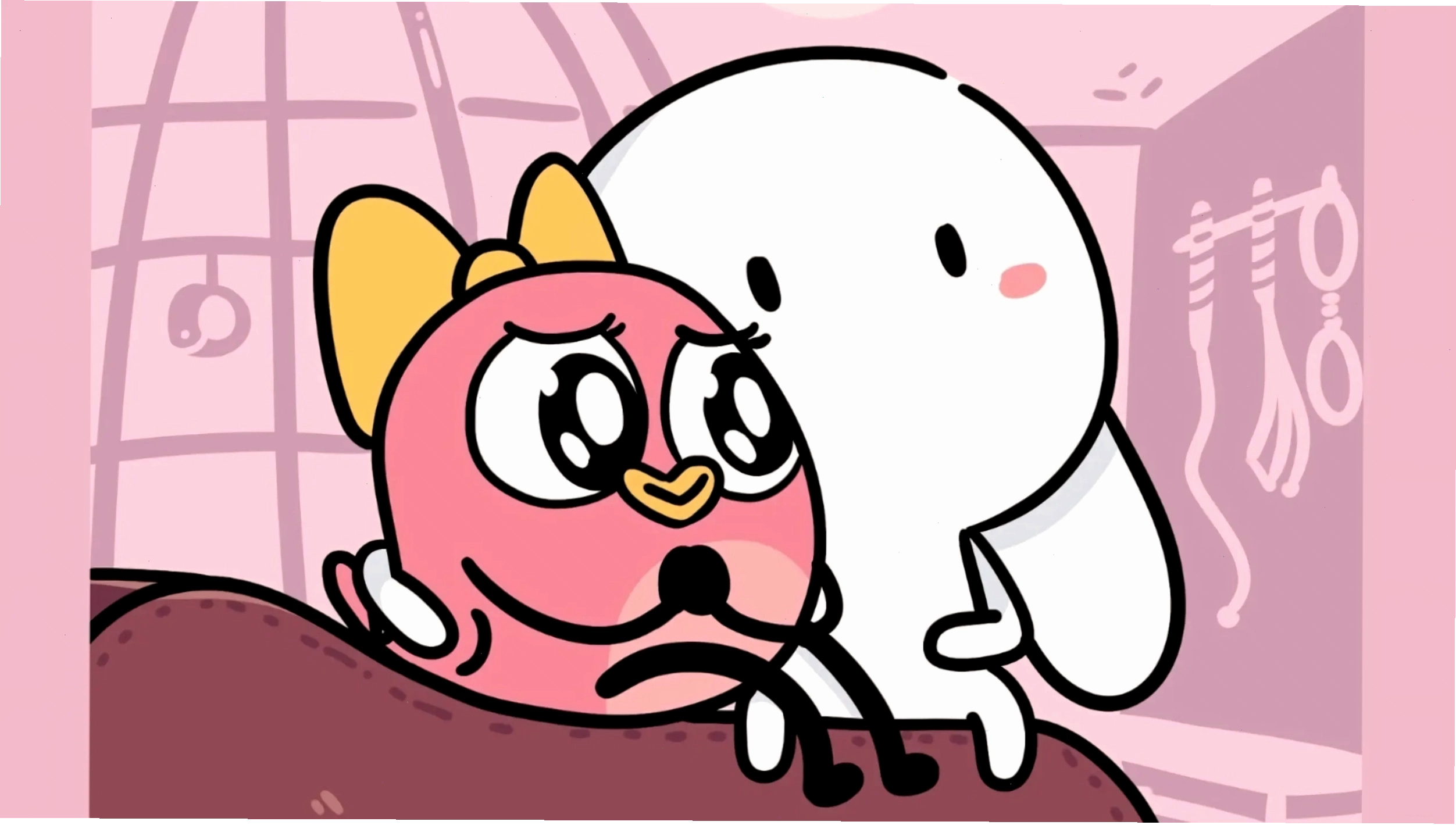 Ảnh avatar thỏ bảy màu hoạt hình cute