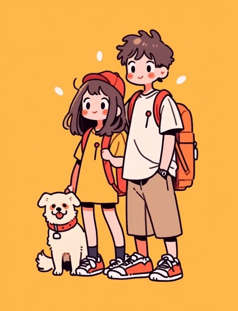 Ảnh BFF 2 người chibi cute