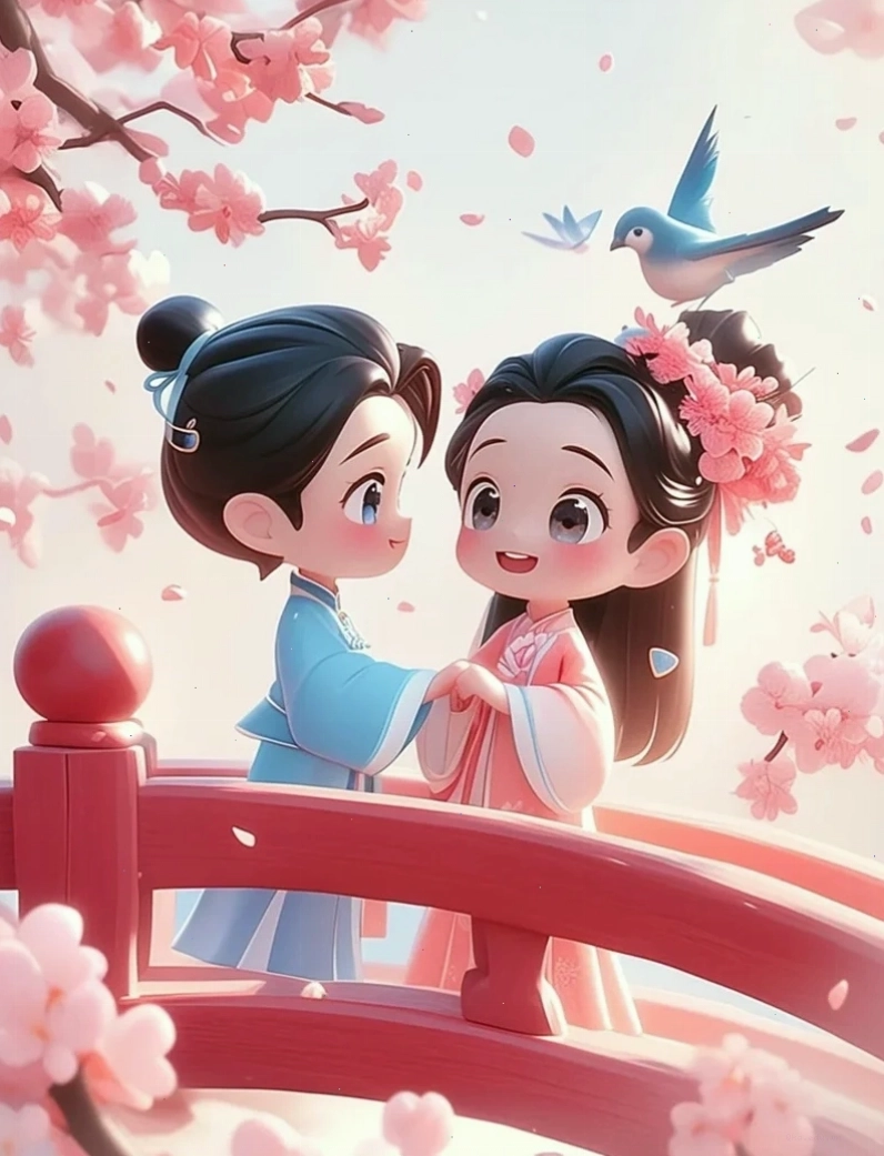 Ảnh BFF 2 người chibi đáng yêu