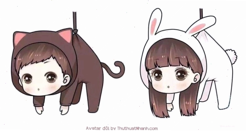 Ảnh cặp, Avatar đôi cute đẹp dễ thương, lãng mạn tặng nhau