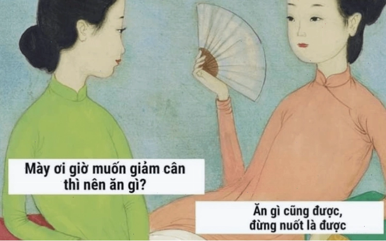 Ảnh chế hài hước về tăng cân ngày Tết