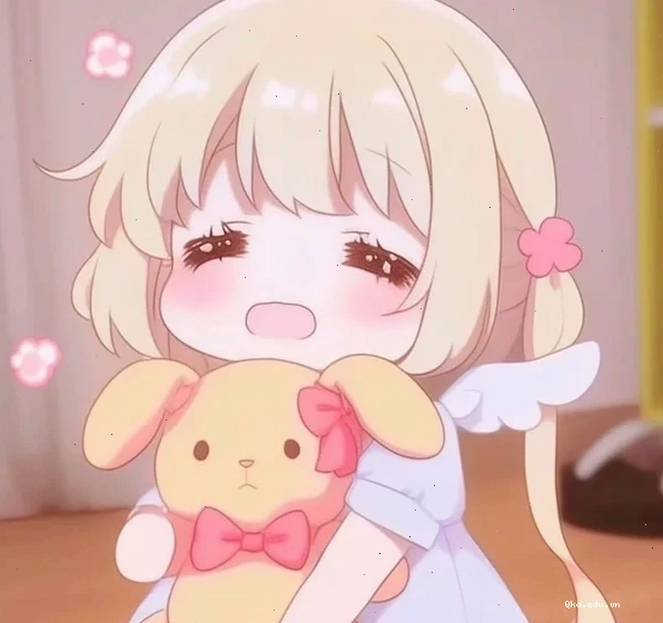 Ảnh chibi cô gái đang đọc sách