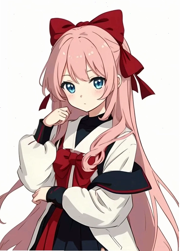Ảnh đại diện anime nữ dịu dàng, mái tóc dài bay trong gió